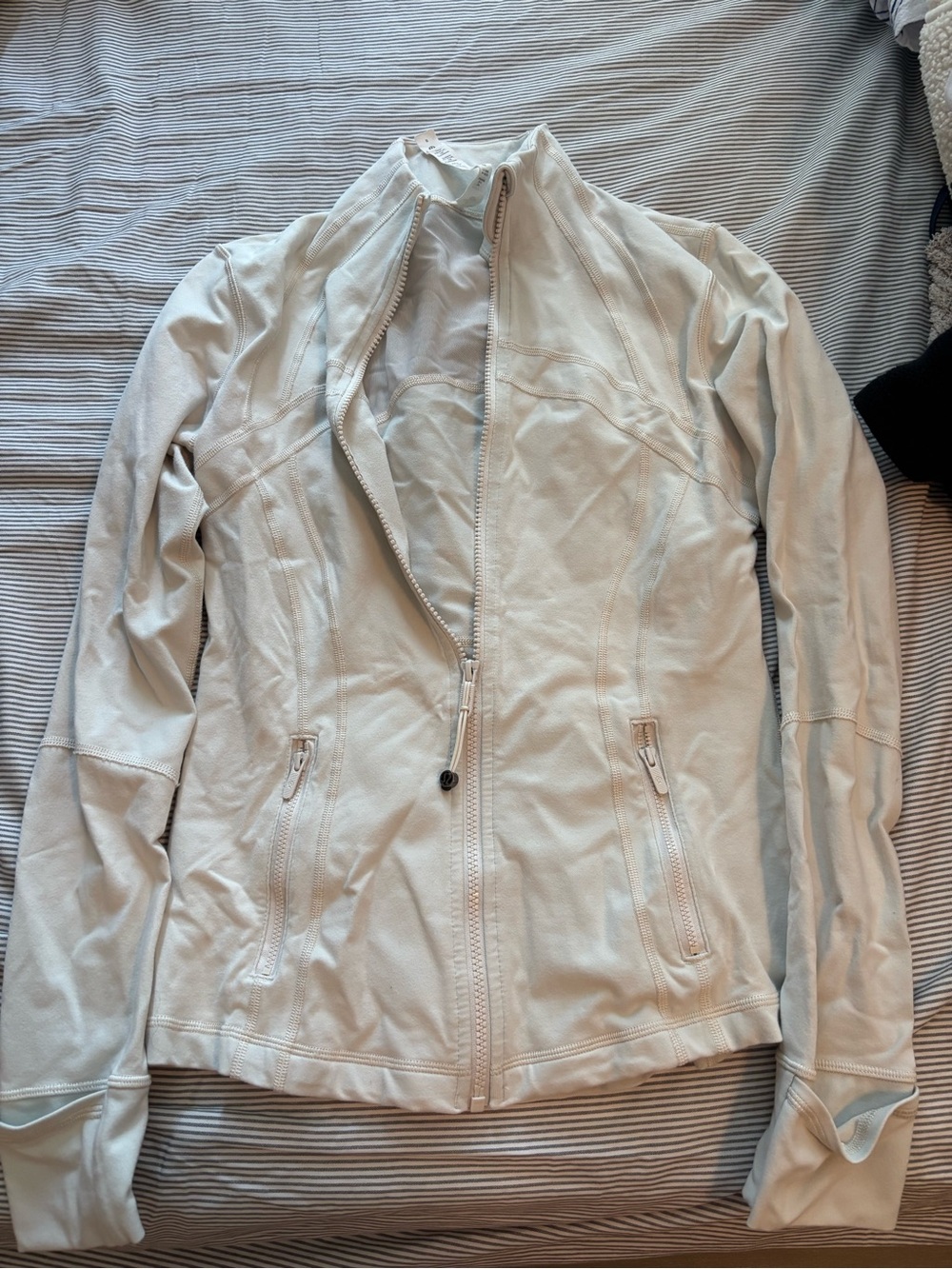 lululemon athletica Cream Lightweight Bomber Jacket